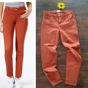 CELEBRITY PINK ORANGE SKINNY PANTS/JEANS